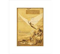 Wee Blue Coo Advert Exhibition Flight Wing Fly Icarus France Wall Art Print