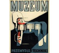 Wee Blue Coo Advert Exhibition Museum Technology Industry Horse Engine Poland Art Print Poster Wall Decor 12X16 Inch