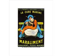 Wee Blue Coo Advert Food Soup Maraliment Cure Health France Wall Art Print
