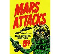 Wee Blue Coo Advert Mars Attacks Bubble Gum Alien Monster Saucer Art Print Poster Wall Decor 12X16 Inch