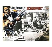 Wee Blue Coo Advert Movie Film Slaughter Blaxploitation Jim Brown Crime Drama Art Print Poster Wall Decor 12X16 Inch