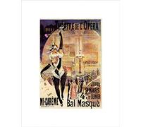 Wee Blue Coo Advert Theatre Opera Masked Ball Paris Picture Wall Art Print