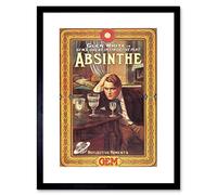 Wee Blue Coo Advert Theatre Stage Play Absinthe Alcohol Drink Framed Wall Art Print