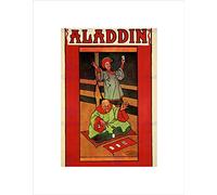 Wee Blue Coo Advert Theatre Stage Play Aladdin Birmingham Wall Art Print