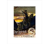 Wee Blue Coo Advert Theatre Stage Play Don Quixote Sancho Panza Wall Art Print