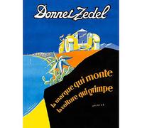 Wee Blue Coo Advert Transport Donnet Zedel Car Automobile Vintage France Art Print Poster Wall Decor 12X16 Inch