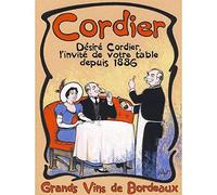 Wee Blue Coo Advert Wine Cordier Bordeaux Vins Sommelier Got Art Print Poster Wall Decor 12X16 Inch