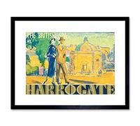 Wee Blue Coo Advertisement British Spa Painting Harrogate Framed Wall Art Print