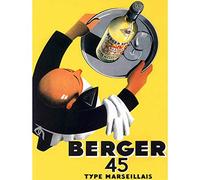 Wee Blue Coo Advertisement Wine Berger 45 Food Kitchen Waiter Art Print Poster Wall Decor 12X16 Inch