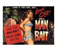 Wee Blue Coo Advertising Movie Film Man Bait Diana Dors 30X40 Cms Fine Art Print Art Poster Bb7532