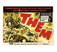 Wee Blue Coo Advertising Movie Film Them Sci Fi Bug Horror Art Print Poster Wall Decor 12X16 Inch