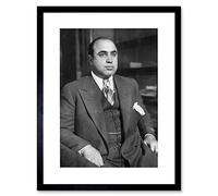 Wee Blue Coo Al Capone 1930 Photo Crime Mob Boss Framed Wall Art Print
