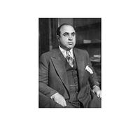 Wee Blue Coo Al Capone 1930 Photo Crime Mob Boss Wall Art Print