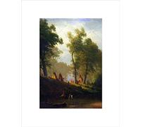 Wee Blue Coo Albert Bierstadt Wolf River Kansas Old Master Wall Art Print