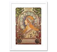 Wee Blue Coo Alphonse Mucha Art Nouveau Old Master Picture Framed Wall Art Print