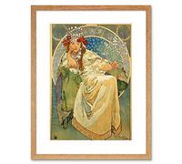 Wee Blue Coo Alphonse Mucha Princess Hyacinth 1911 Old Master Framed Wall Art Print