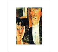 Wee Blue Coo Amedeo Modigliani Bride Groom Old Master Wall Art Print
