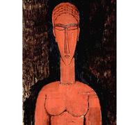 Wee Blue Coo Amedeo Modigliani Red Breasts Old Master Painting Art Print Poster Wall Decor 12X16 Inch