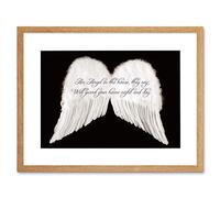 Wee Blue Coo An Angel In The House Wings Quote Motivation Typography Framed Wall Art Print