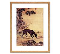 Wee Blue Coo Animal Castiglione Ten Prized Dogs Moyuli Greyhound Framed Wall Art Print