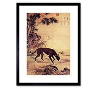 Wee Blue Coo Animal Castiglione Ten Prized Dogs Moyuli Greyhound Framed Wall Art Print