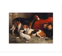 Wee Blue Coo Animals Foxhounds Terrier Hunt Hunting Dogs Barraud Wall Art Print