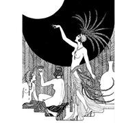 Wee Blue Coo Art Deco Harem Portrait Unframed Wall Art Print Poster Home Decor Premium