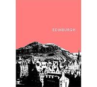 Wee Blue Coo Arthurs Seat Edinburgh Scotland Scottish Landmark Coral Canvas Art Print