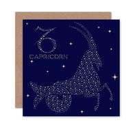 Wee Blue Coo Astrology Capricorn Star Sign Constellation Birthday Card Wee Blue Coo Multicolor