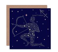 Wee Blue Coo ASTROLOGY SAGITTARIUS STAR SIGN CONSTELLATION BLANK BIRTHDAY CARD