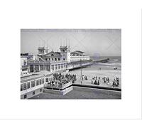 Wee Blue Coo Atlantic City 1905 Vintage History Old BW Picture Wall Art Print