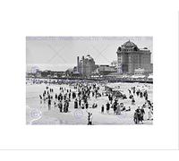 Wee Blue Coo Atlantic City 1915 Vintage History Old BW Picture Wall Art Print