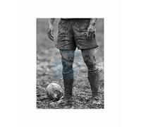 Wee Blue Coo Ball Rugby Mud Bowl Art Canvas Print