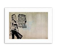 Wee Blue Coo Banksy Achieve Greatness Graffiti Street Art Canvas Art Print