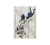 Wee Blue Coo Banksy Shop Till You Drop Graffiti Street Art Wall Art Print