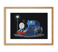 Wee Blue Coo Banksy Thomas Tank Engine Graffiti Street Art 9x7'' Framed Art Print F97x13724