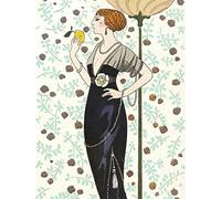 Wee Blue Coo Barbier Fashion Paris Woman Large Wall Art Poster Print Thick Paper 18X24 Inch