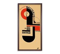 Wee Blue Coo Bauhaus Weimar Expo 1923 Long Panel Framed Wall Art Print