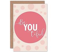Wee Blue Coo Be You Beautiful Pink Sealed Greeting Card Plus Envelope Blank inside