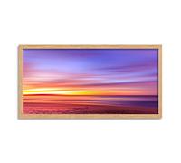 Wee Blue Coo Beach Sunset Beautiful Sky Long Panel Framed Wall Art Print