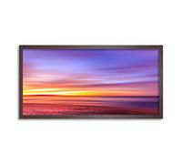 Wee Blue Coo Beach Sunset Beautiful Sky Long Panel Framed Wall Art Print