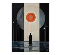 Wee Blue Coo Beautiful Silence Abstract Futuristic Extra Large XL Wall Art Poster Print