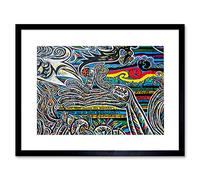 Wee Blue Coo Berlin Wall East Side Gallery Graffiti Picture Framed Wall Art Print