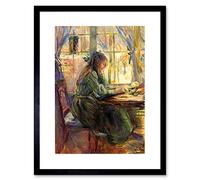 Wee Blue Coo Berthe Morisot Young Girl Writing Old Master Framed Wall Art Print