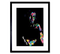 Wee Blue Coo Billy Connolly Big Yin Abstract Home Decor 12x16" Framed Art Print | Size: W12" x H16" Wee Blue Coo Multicolor W12" x H16"