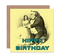 Wee Blue Coo BIRTHDAY HAPPY HIPPO HUMOUR FUN WEIRD ART GREETINGS GREETING CARD GIFT