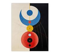 Wee Blue Coo Black Meets White Hilma Af Klint Style Extra Large XL Wall Art Poster Print