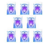 Wee Blue Coo Blue Lion Roar Art Cards Pack of 8 Any Occasion Notecard Blank A6 | Size: 8 pack Wee Blue Coo Blue 8 pack