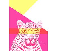 Wee Blue Coo Bold Animals Pink Leopard Large Art Print Poster Wall Decor