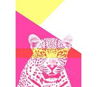 Wee Blue Coo Bold Animals Pink Leopard Unframed Wall Art Print Poster Home Decor Premium